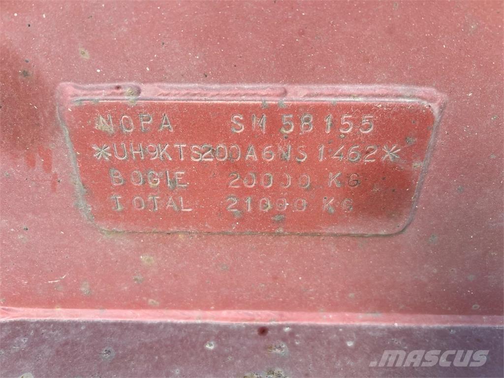 Nopa , KTS, 200 - 6,5 mtr Самосвальные прицепы