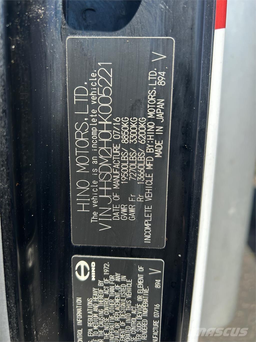 Hino 195 Грузовики-Фургоны