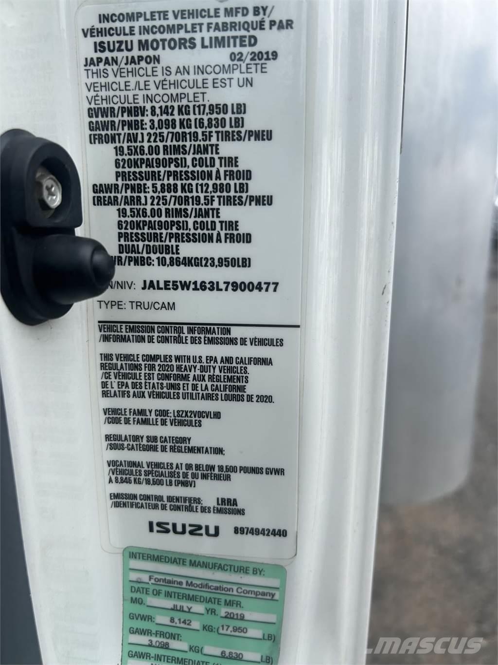 Isuzu NQR Грузовики-Фургоны