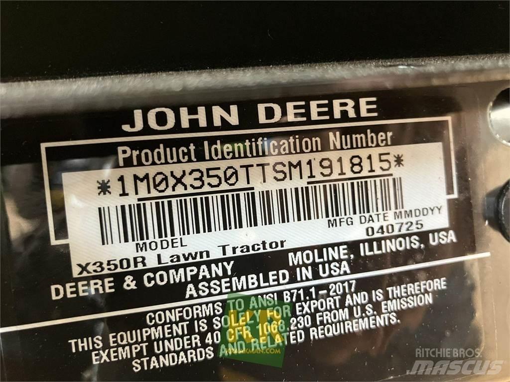 John Deere X350R Самоходные газонокосилки