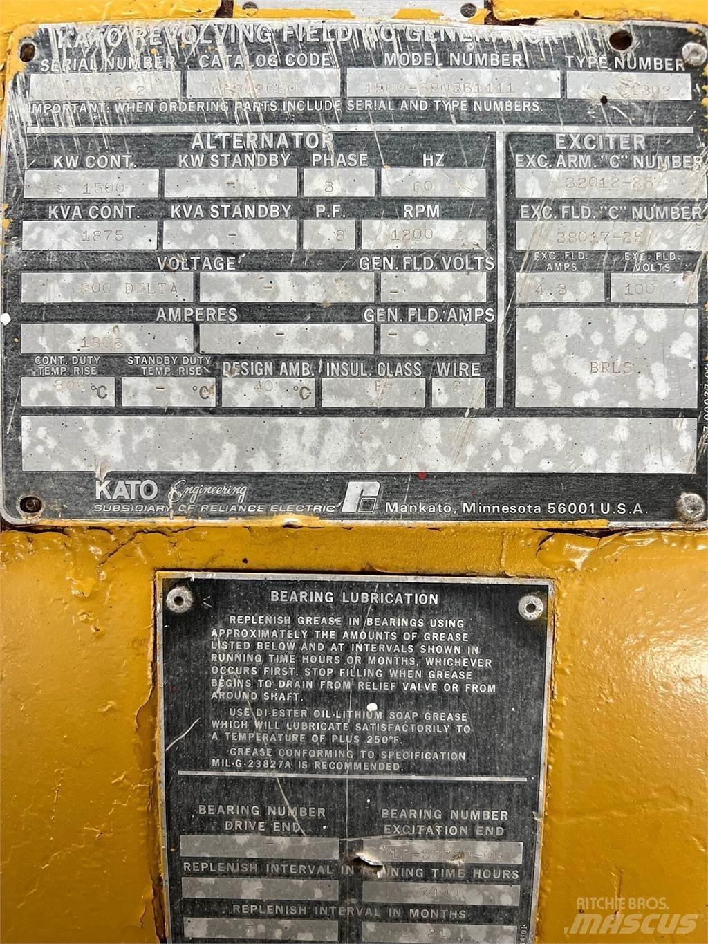 Kato 1500kW Другие генераторы