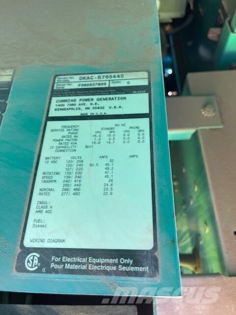 Onan 15kW Дизельные генераторы