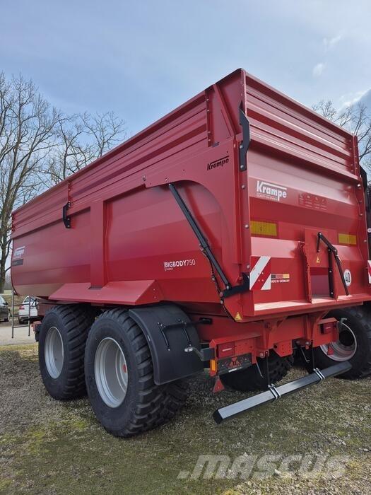 Krampe BIG BODY 750 Тракторные самосвальные прицепы