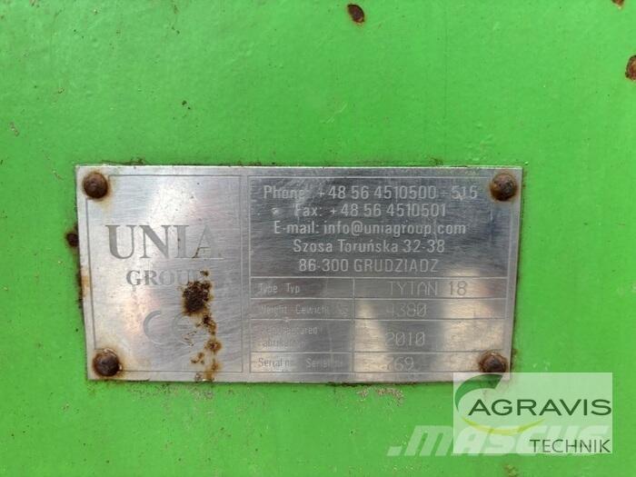 Unia TYTAN 18 Разбрасыватели минеральных удобрений