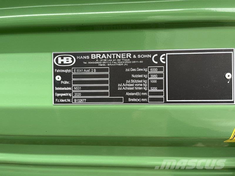 Brantner E6040 Тракторные самосвальные прицепы