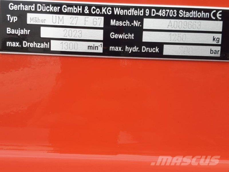 Dücker UM 27 Ворошители компоста