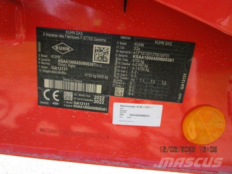 Kuhn GA 13131 Рядковые косилки