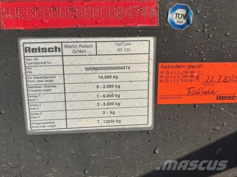 Reisch RT 130 Тракторные самосвальные прицепы