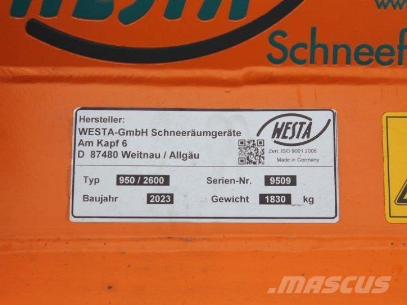  Westa 950/2600 Снегоуборщики