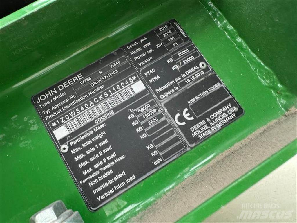 John Deere W540 Зерноуборочные комбайны