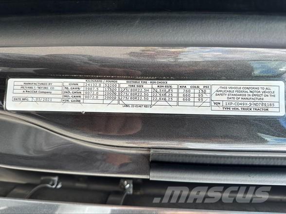 Peterbilt 567 Седельные тягачи