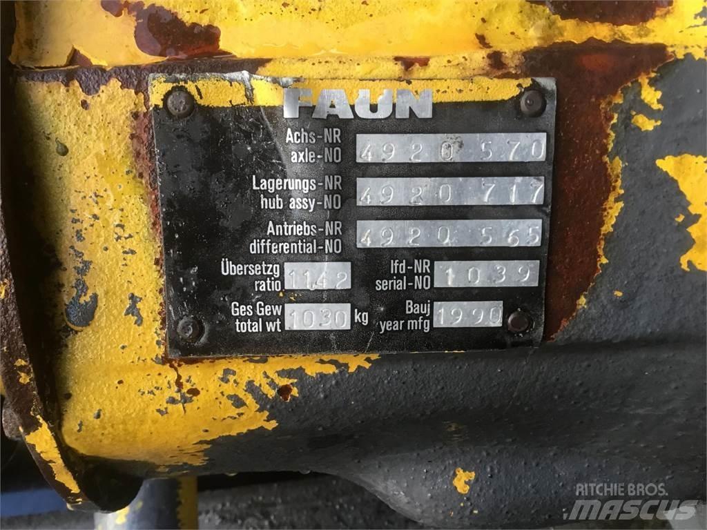 Faun RTF 50-3 axle 1 Оси