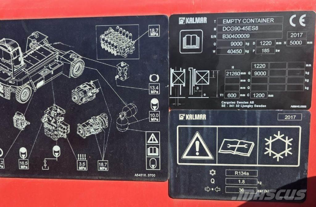 Kalmar DCG90-45ES8 Контейнерные вилочные погрузчики