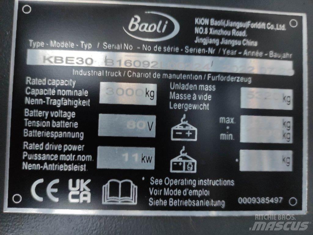 Baoli KBE30 Электропогрузчики