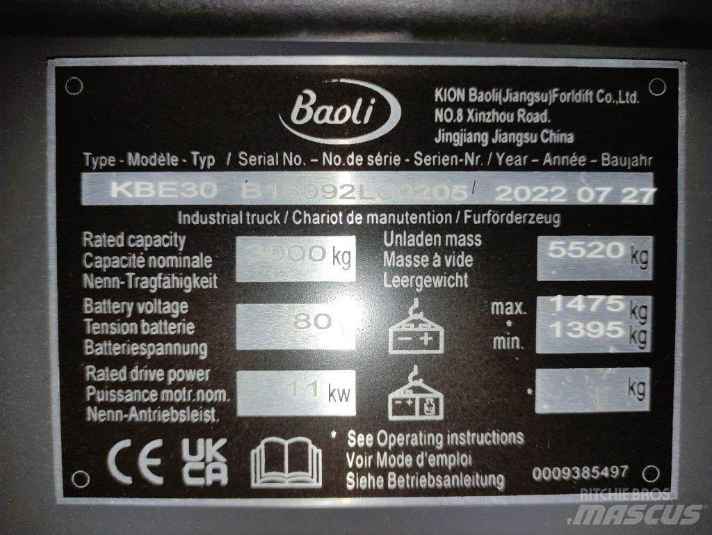Baoli KBE30 Электропогрузчики