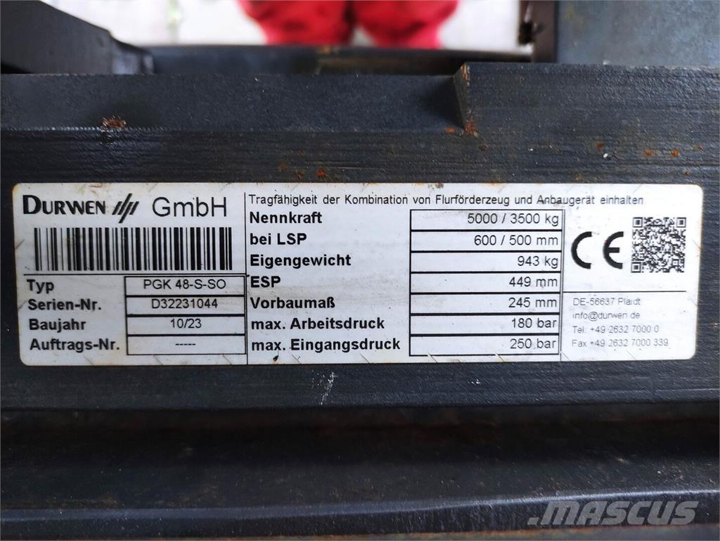 Durwen PGK48-S-SO Паллетные вилы