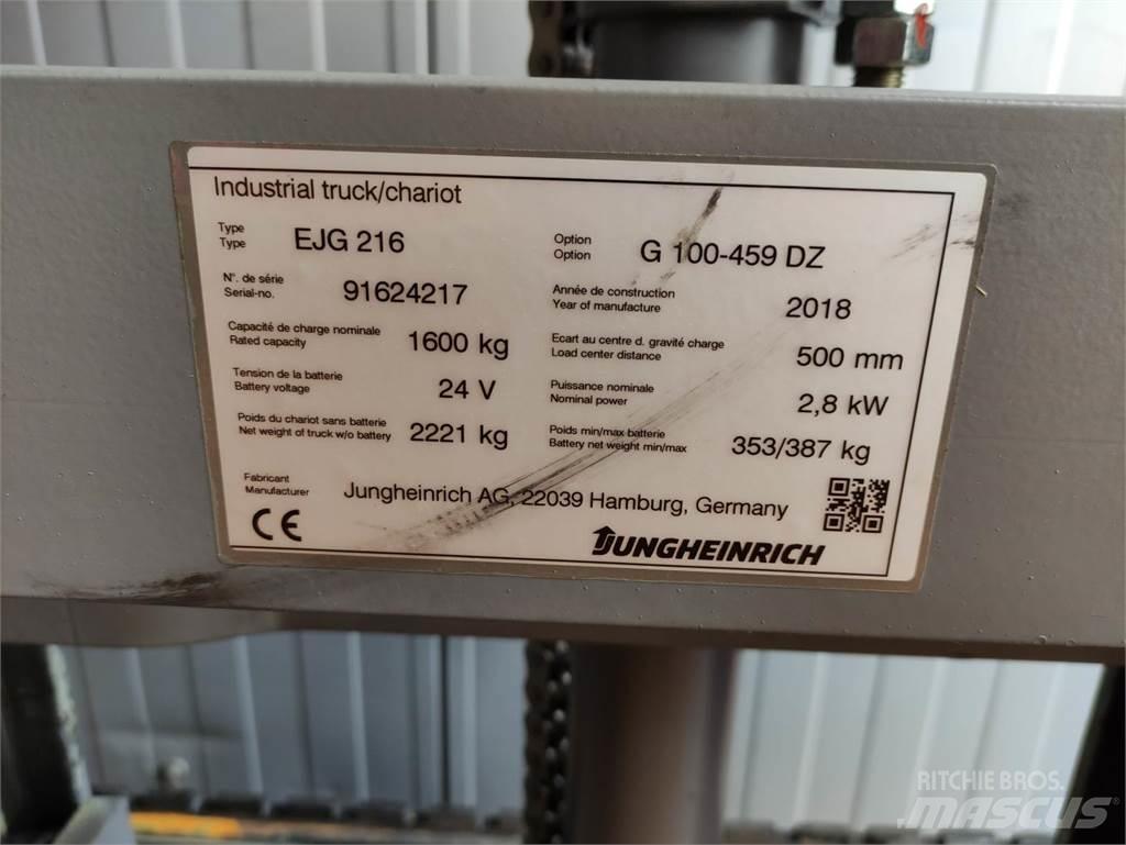 Jungheinrich EJG216 Ручные штабелёры с электроподъёмом