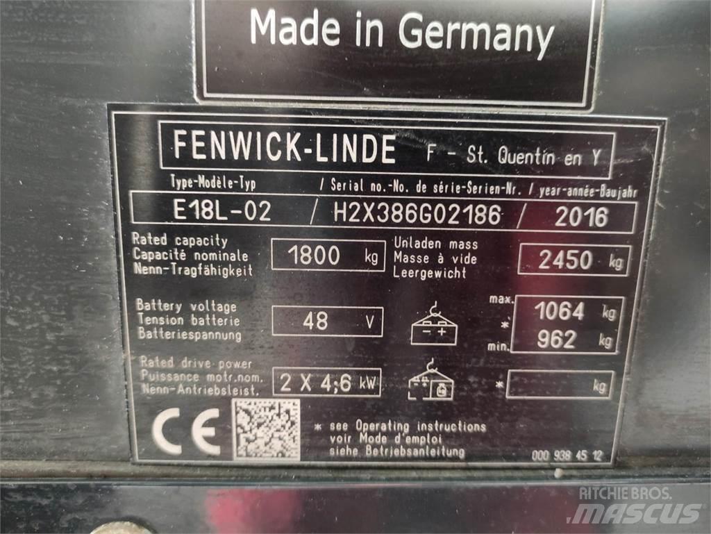 Linde E18L-02-386 Электропогрузчики