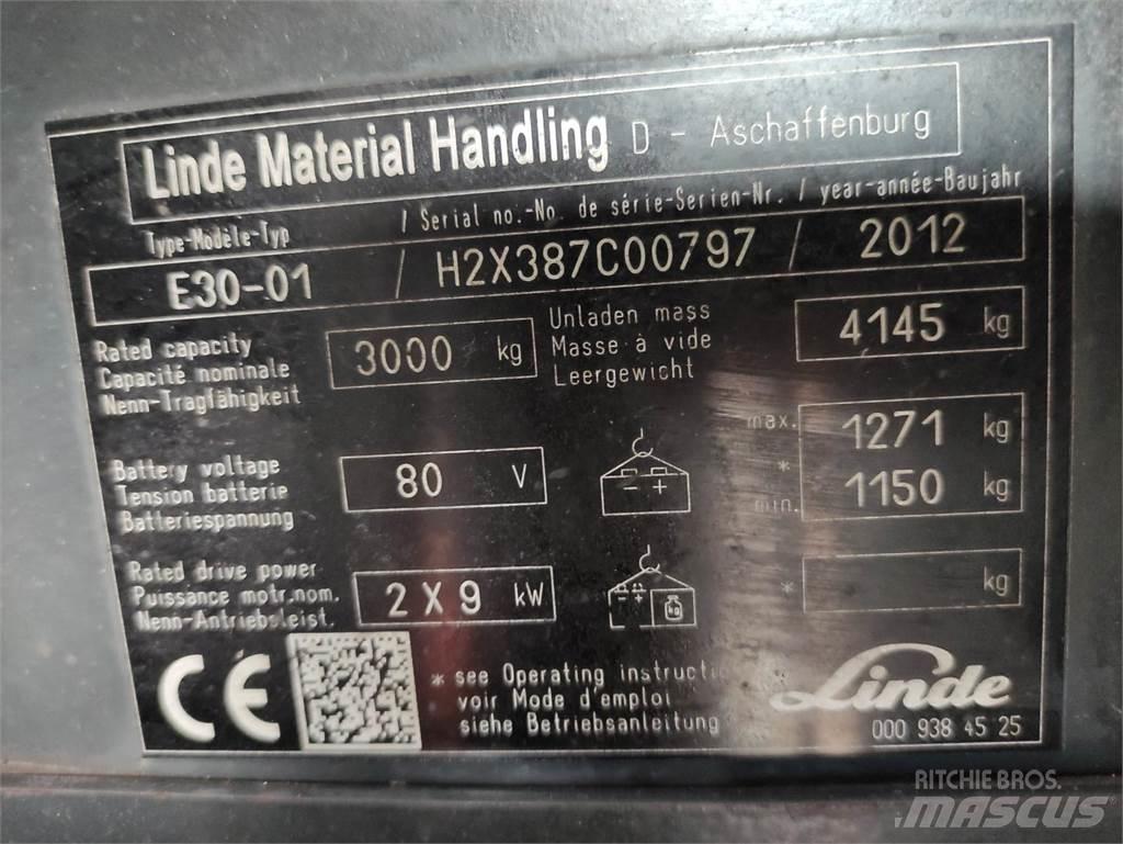 Linde E30-01-387 Электропогрузчики