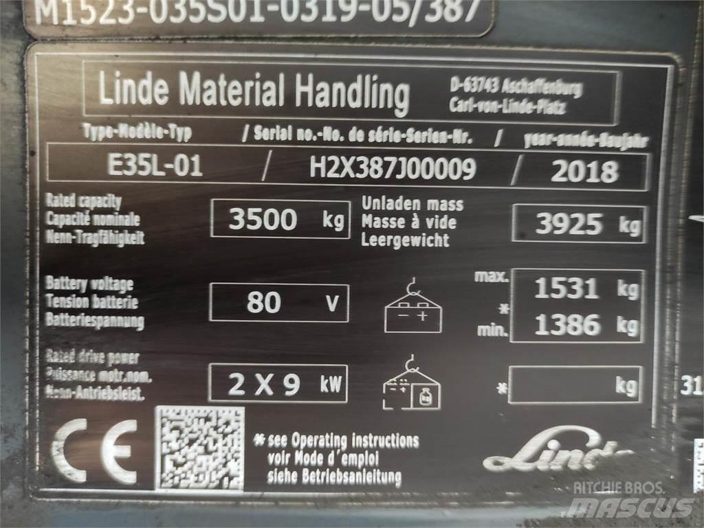 Linde E35L-01-387 Электропогрузчики