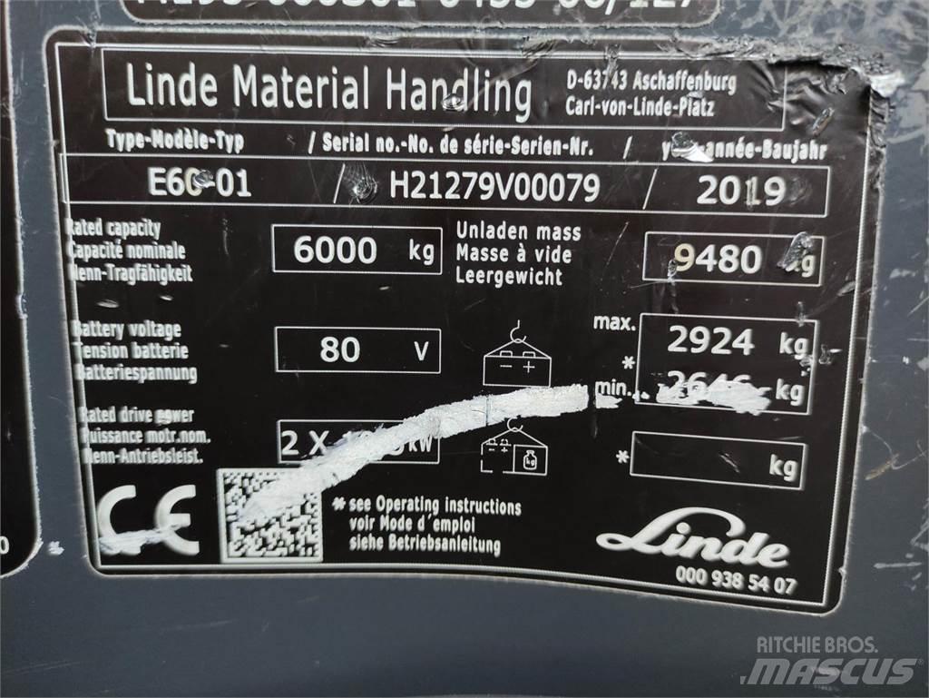 Linde E60-01-1279 Электропогрузчики