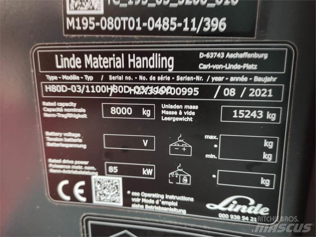 Linde H80D-1100-03-396 Дизельные погрузчики