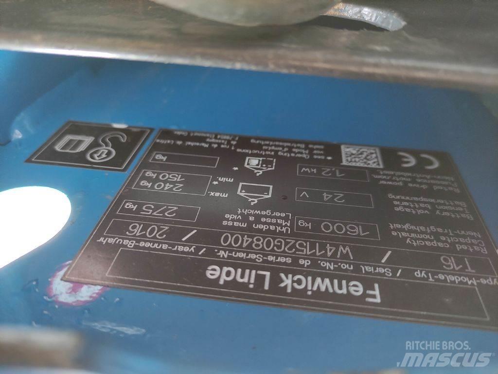 Linde T16 Ручные электрические тележки
