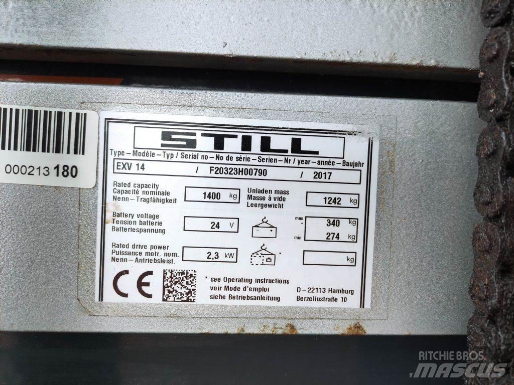Still EXV 14 Ручные штабелёры с электроподъёмом