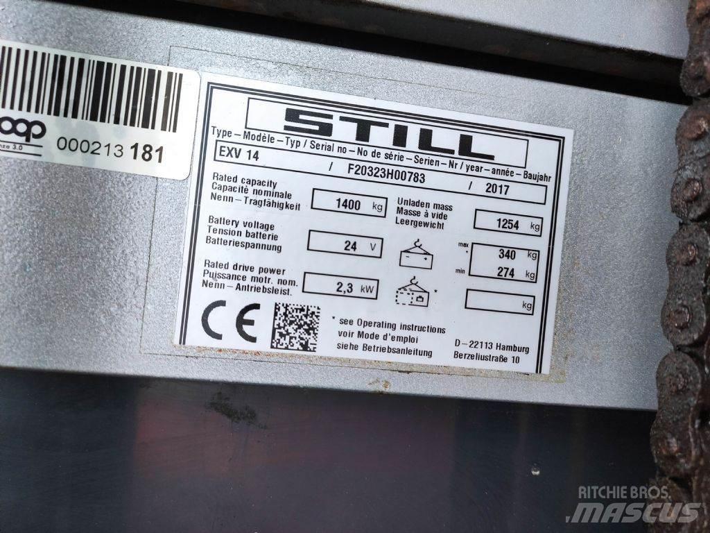 Still EXV 14 *Lack NEU* Ручные штабелёры с электроподъёмом