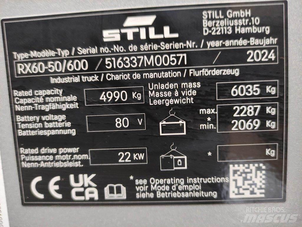 Still RX60-50/600 Электропогрузчики