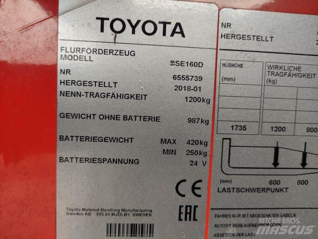 Toyota SSE160D Ручные штабелёры с электроподъёмом