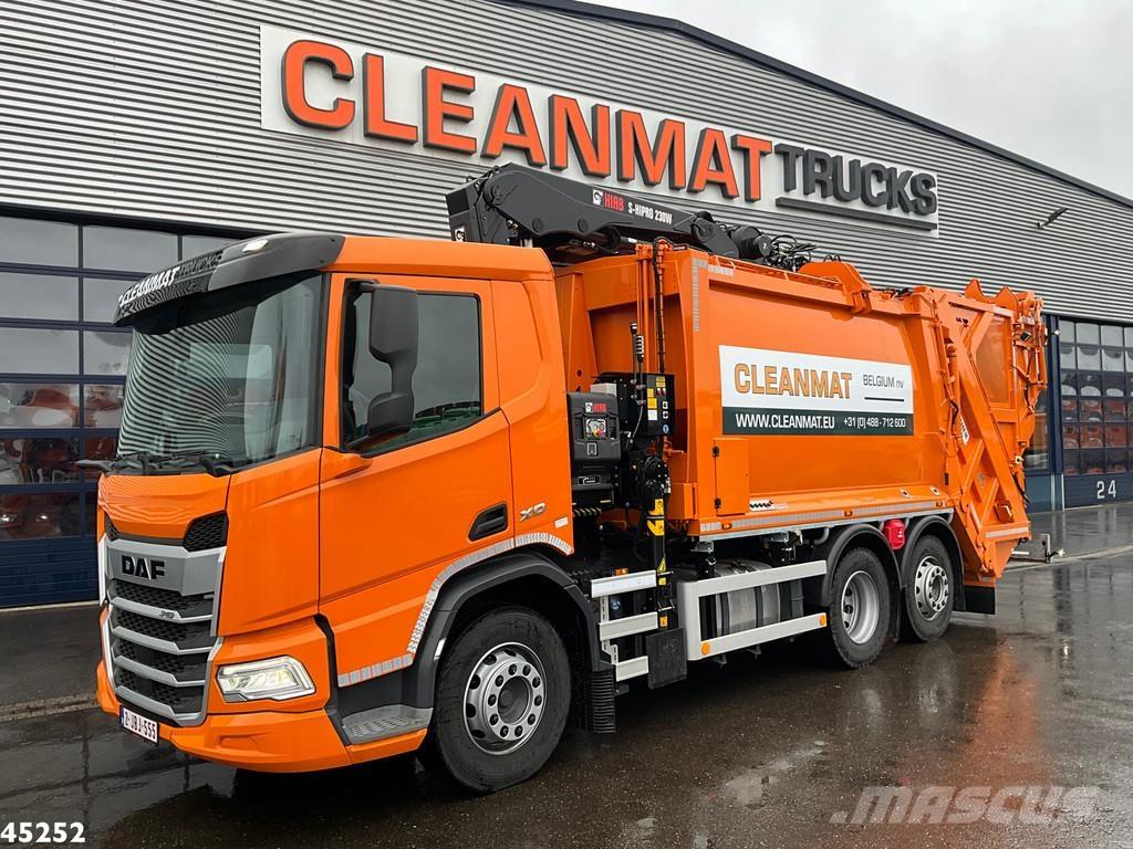 DAF FAN XD 340 Hiab 23 Tonmeter laadkraan Мусоровозы