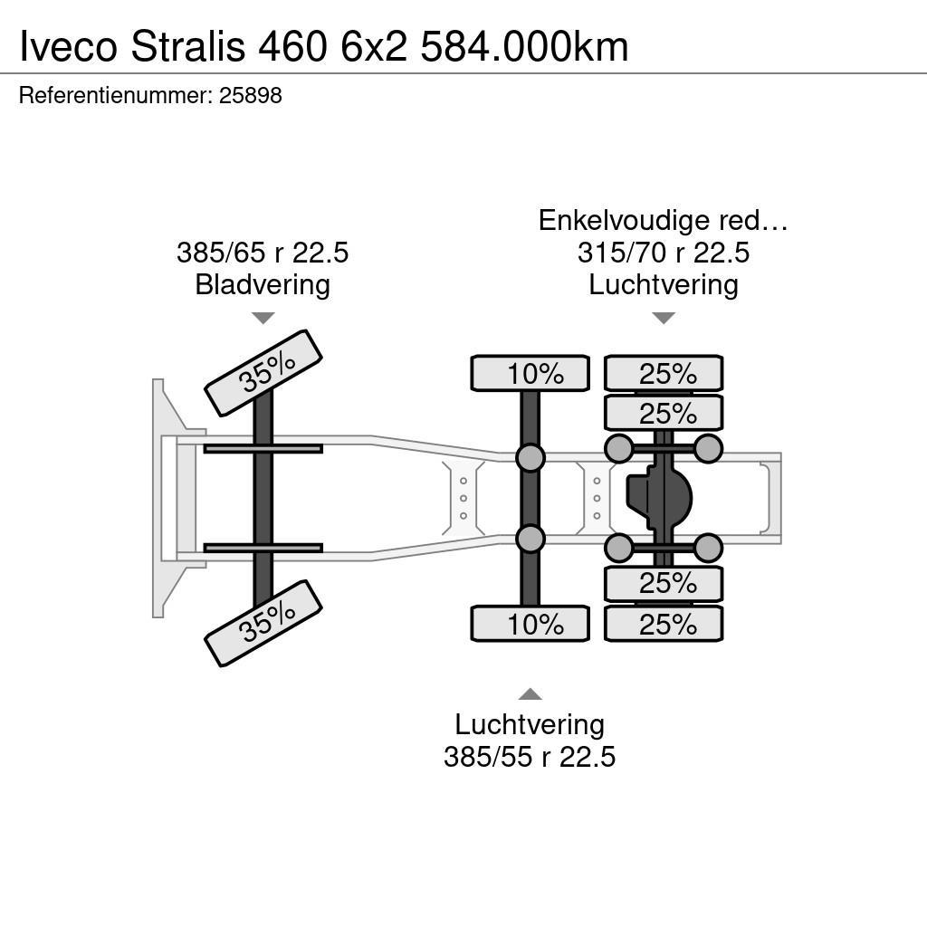 Iveco Stralis 460 6x2 584.000km Седельные тягачи